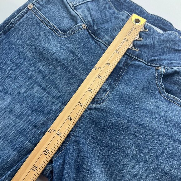 Kancan 5-26 High-Waisted Light Distressed Flare Jeans Denim Frayed Hem Tall - Picture 7 of 11